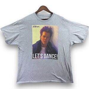 Footloose‎ Kevin Bacon Women's T-Shirt XL Gray Short Sleeve Tee Shirt Top Movie